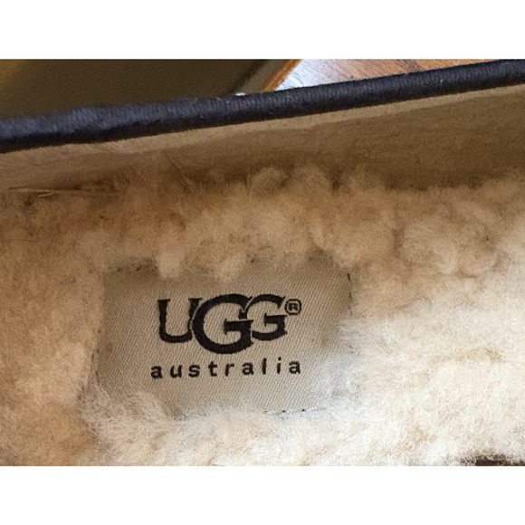 UGG Alloway Studded Black Loafers Shoes Slip On Flats F27012L Women's Size 8 - Picture 4 of 5